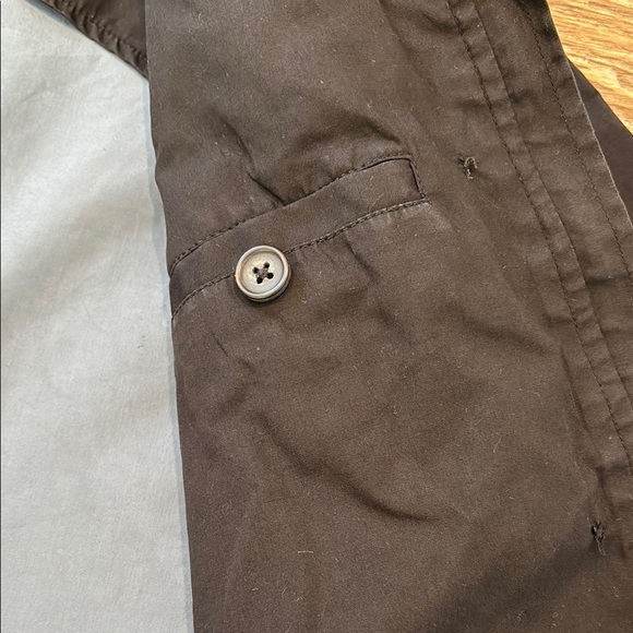 Vintage Y2K Gap Women's Size 6 Rain Trench Coat with Zipper Buttons Blue inside - Picture 8 of 13